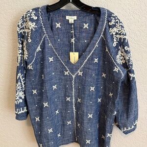 Sundance Discover Beauty Top, denim blue